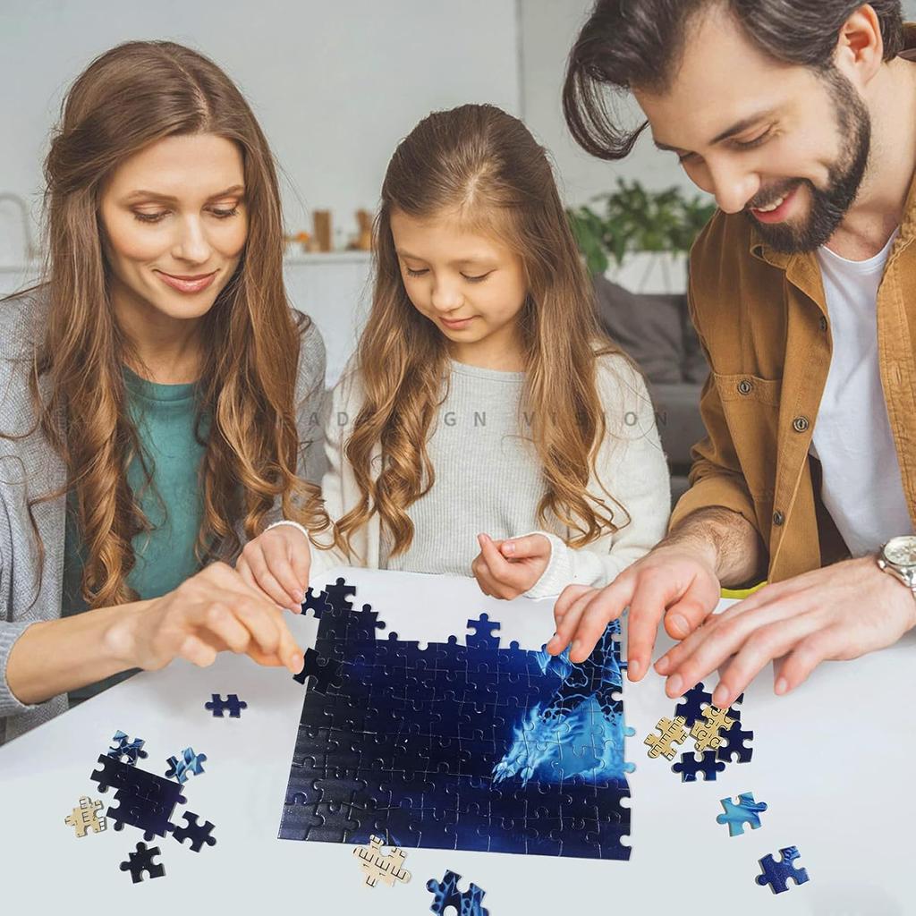 Jigsaw Puzzle 1000 Piece Dragon in The Mountains Classic Puzzle Adult Puzzle DIY Kit Wooden Toy Unique Gift Modern Home Decor