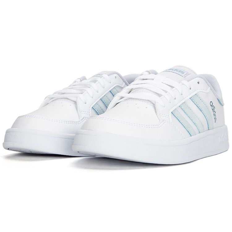 Adidas Neo Breaknet Synthetic Leather Slip Resistant Durable Lightweight Breathable Low Top Skate Shoes Women Sneakers White GX6756