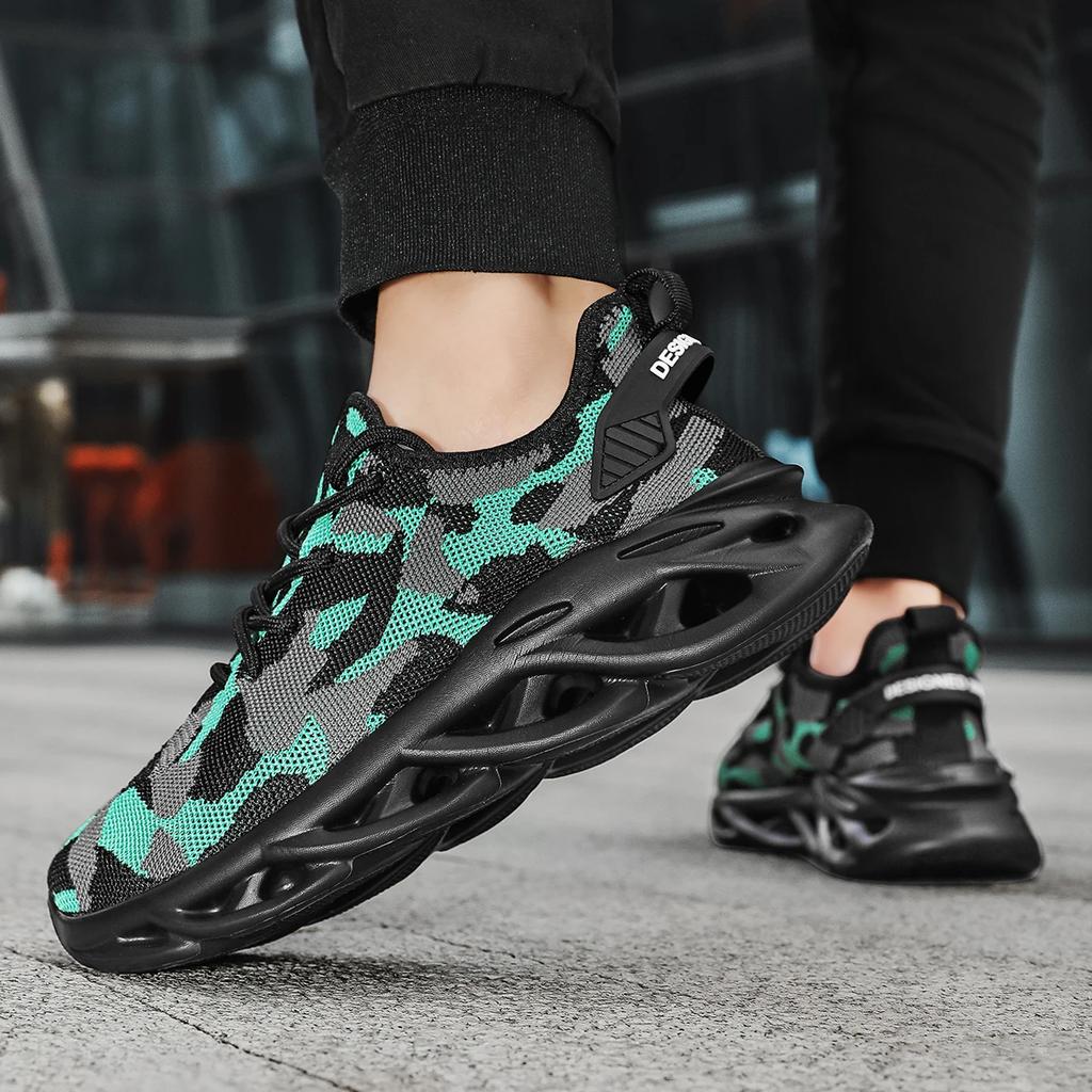 MAEDEF Men Sports Shoes Mens Outdoor Non Slip Comfortable Breathable Athletic Slides Shoes for Gym Walking Lightweight Footwear