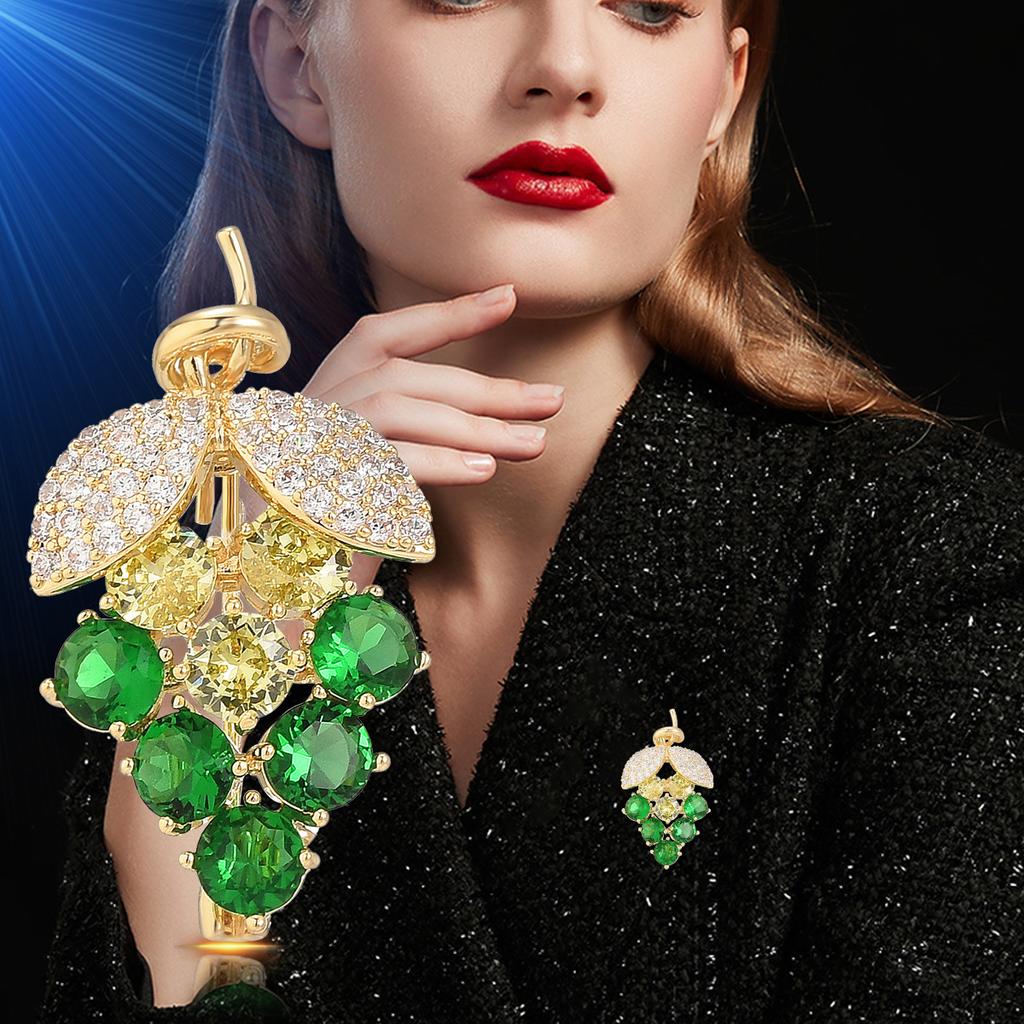 Senior Brooches Flower Leaf Brooch Pins for Women Suit Pendant  Fashion Brooches Jewelry
