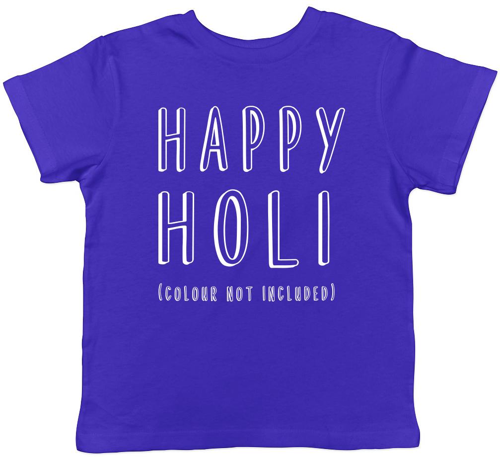 Happy Holi Festival of Colours Childrens Kids T-Shirt Boys Girls 160