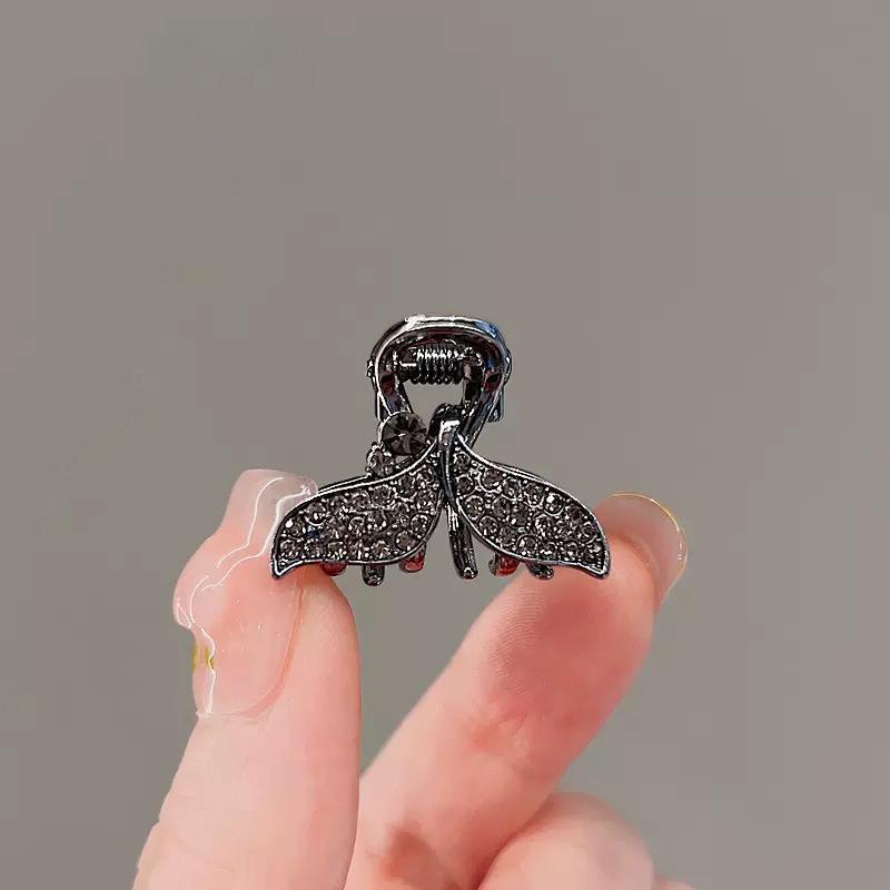 Korean Rhinestone Bow Claw Hair Clip