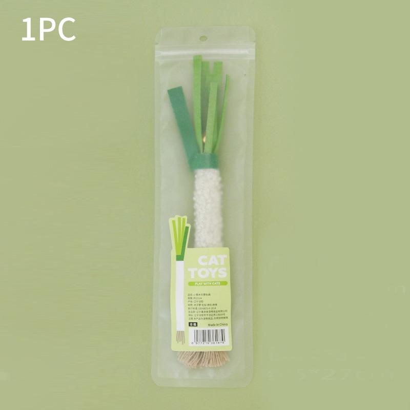 

New Bionic Scallion Wood Polygonum Teeth Grinding Rod Cat Toy Bite Bell Sound Making Toy Pet Creative Dog Teeth Grinding Tool