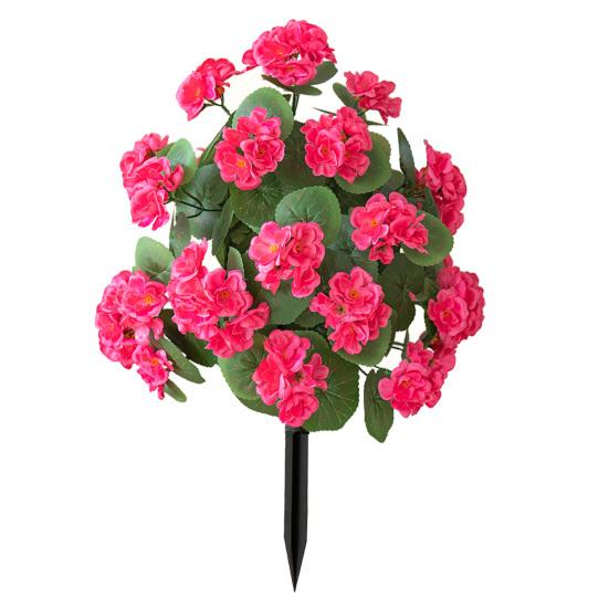 Arbust de flori artificiale cu spike, verdeață artificială, tufiș cu flori, flori artificiale de grădină, miză de pământ, casă de la țară, decorațiuni exterioare