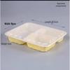 Horned Pansy Compartmented Plastic Takeaway Containers
