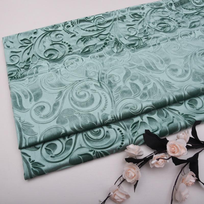 Solid Color 3D Embossed Velvet Fabric for DIY Sewing Curtain Pillowcase Cushion Cover Wedding Background Furniture Upholstery
