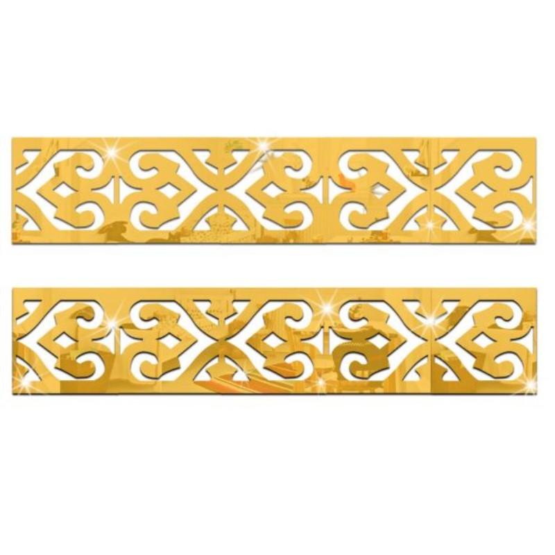 10pcs Building Border Acrylic Mirror Sticker Wall Art Home Removable DIY Decoration Irregular Mirror Wall Stickers Home Decor