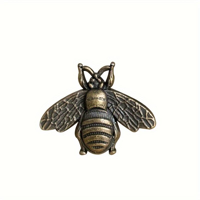 4pcs Retro Bee Cabinet Pulls, Zinc Alloy Metal Drawer Pulls,  Polished Furniture Knobs,Retro Beehive Style Bar Hardware,for Home