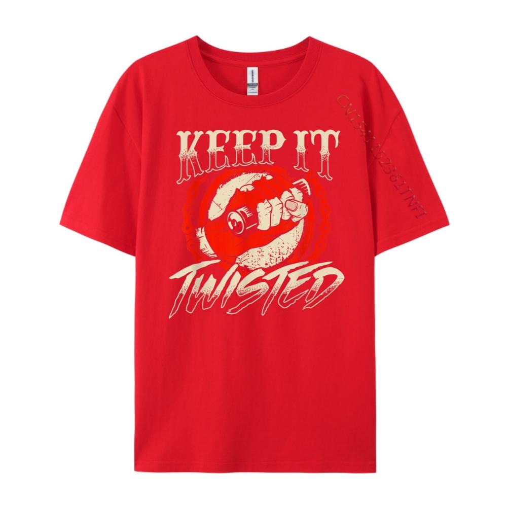 Keep It Twisted Biker Motorcycle Lover Bike Riding Racing Hiphop Streetwear T Shirt Men Camisa HOLIDAYS S