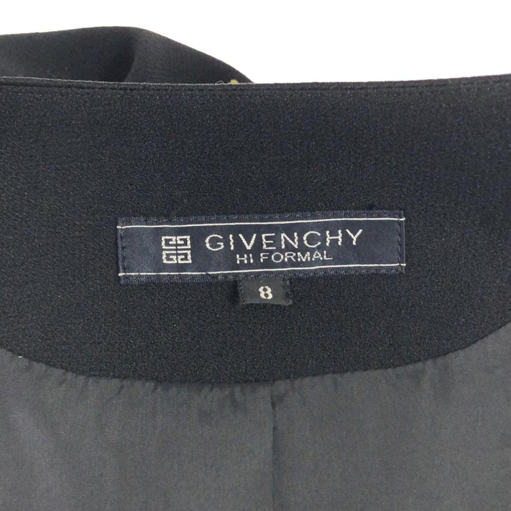 Givenchy 90s No Color Jacket 8 Black Formal Old Women Used