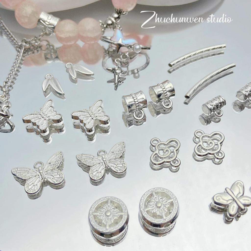 Butterfly Collection: Silver Alloy Pendant Charm for DIY Bracelets and Necklaces