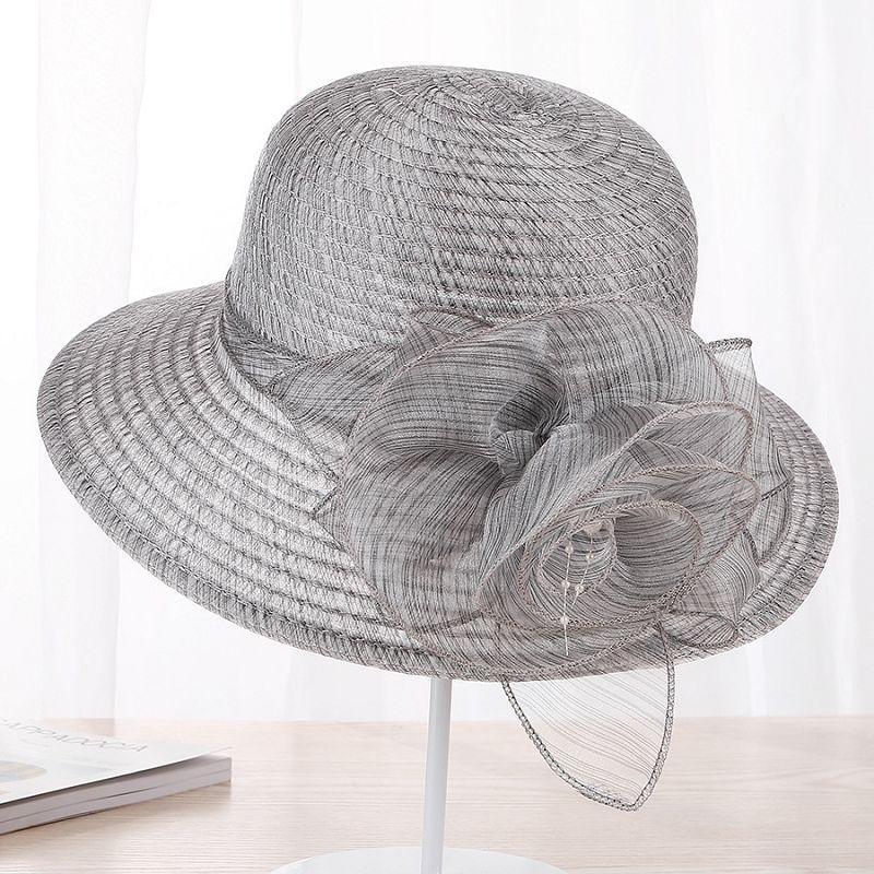 Summer Elderly Hat, Women's Basin Hat, Large Eave Foldable Beach Cool Hat