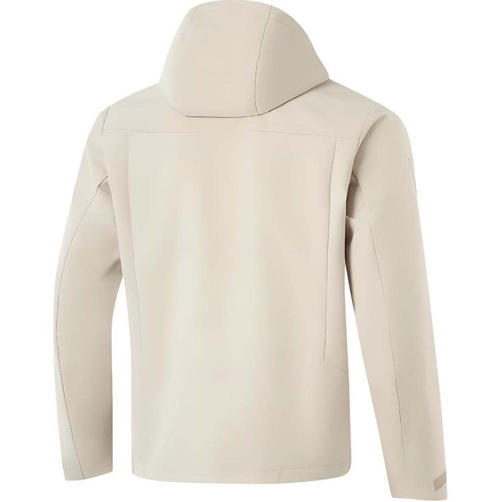 Li Ning Herren Fitness Serie Drei in Eins Einfarbig Locker Langarm Windjacke Herren Oberbekleidung Staubgrau Obsidiangrau AWBU029-5