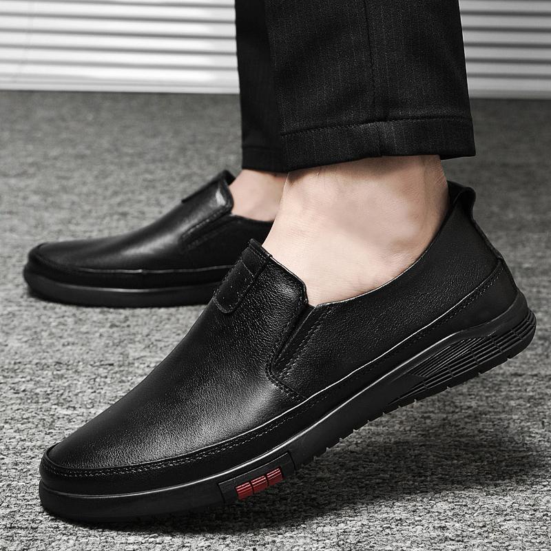 Mens Shoes Genuine Leather Men Dress Shoes Luxury Men'S Business Oxfords Classic Slip On Gentleman Shoes Moccasins Driving Man