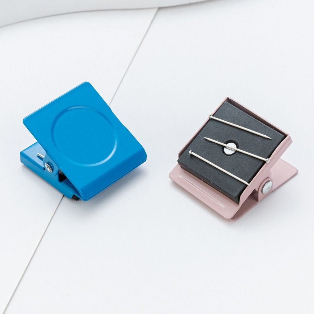 10PCS Round/Square Mini Magnet Clamp Colorful Round Photo Clips Magnetic Paper Clip  Fridge