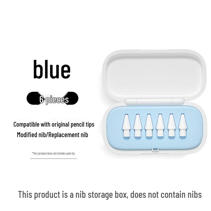 Original Capacitive Pen Nib Replacement & Storage Box for iPad Pencil, Compatible with Apple Pencil.