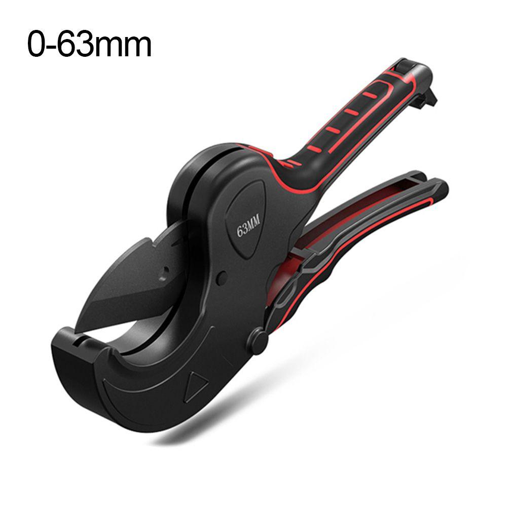 Durable 32mm-75mm Hose Cutting Ratchet Scissors Self-locking Aluminum Alloy Tube Cutter Hand Tools PVC Pipes Pipe Cutter