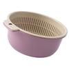 Fruits Vegetables Washing Basket Round Double Layer Kitchen Strainer Colander Bowl Set for Fruit Vegetable Wash