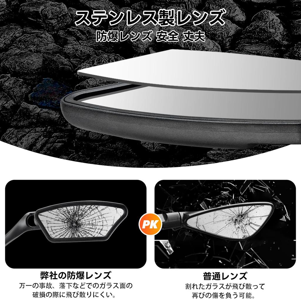 ROCKBROS Bicycle Compatible with HD Field of Wide Angle Easy Bar End Side Mirror for Road Bikes and Cross Bikes Mirror, 21-26mm Bikes,