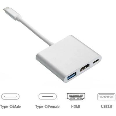 USB-C To HDMI Adapter - Apple - New Macbook - 4K - USB 3.0 - Charging and Conversion