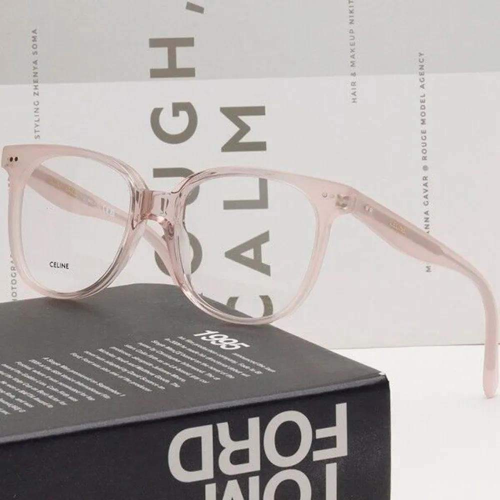 [Celine] Eyeglass Frames CL5010IN 072 Square Horn-rimmed Transparent Pink Oversized Fit