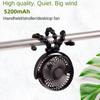 Quiet Octopus Mini Fan, Portable Rechargeable Fan for Baby Stroller & Outdoor