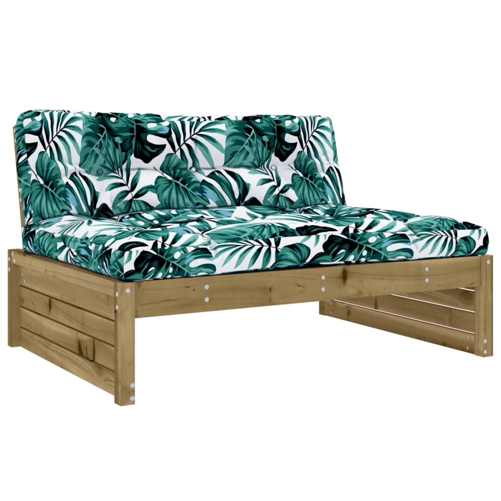 5 Piece Garden Lounge Set with Cushions Pressure Treated Pine Wood