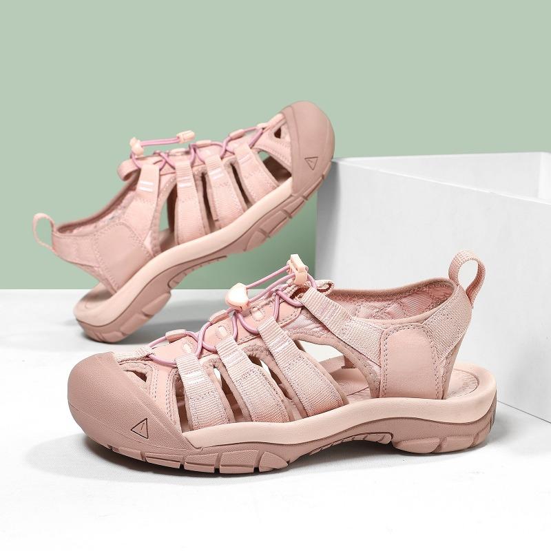 2025 Pink Women's Outdoor Toe Casual Lightweight Breathable Summer Beach Shoes Luxury Lightweight Hiking Shoes Size 45