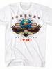 Unisexs Vintage S Retro Rock Band TShirt Black Short Sleeve Tee with Band Unknown Journey Print