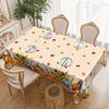 Autumn Pastoral Table Cloth, Pumpkin Sunflower Print, Waterproof, Oil-Proof And Anti-Scalding, Household Table Decorative Cloth