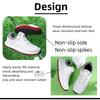 Lightweight Golf Shoes - Waterproof & Slip-Resistant Spiked Sole High-Tech Mesh Upper Rotating Buckle Closure Outdoor Sports