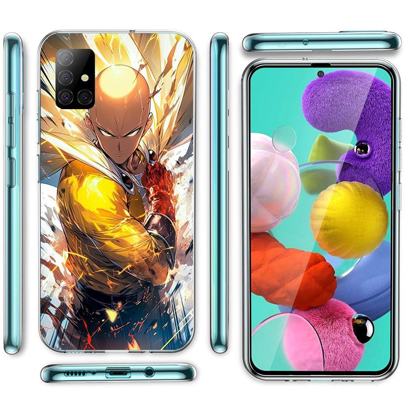 Anime One-Punch Man Phone Case For Samsung Galaxy A52 A32 A22 A12 A51 A31 A50S A30S A20S A10S Note 20 Ultra 10 Plus S10 A72 A71