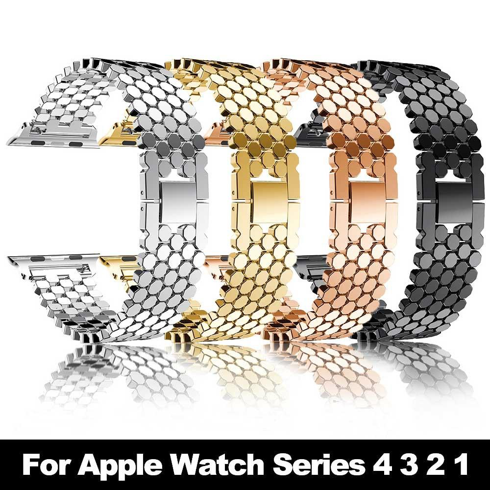 Рыбий чешуйка из нержавеющей стали Ремешок для Samsung Watch 46 мм / iWatch  Series 1 / 2/3 / 4,38 / 40 / 42 / 44 мм купить недорого — выгодные цены,  бесплатная доставка, реальные отзывы с фото — Joom