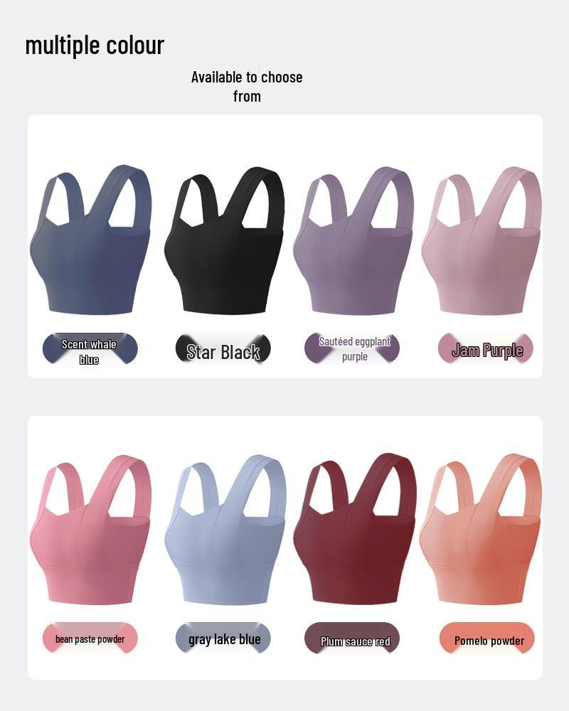 2024 Women's Summer Shockproof Sports Bra - Push-up Yoga, Running, Beautiful Back, Wide Straps Tank Top