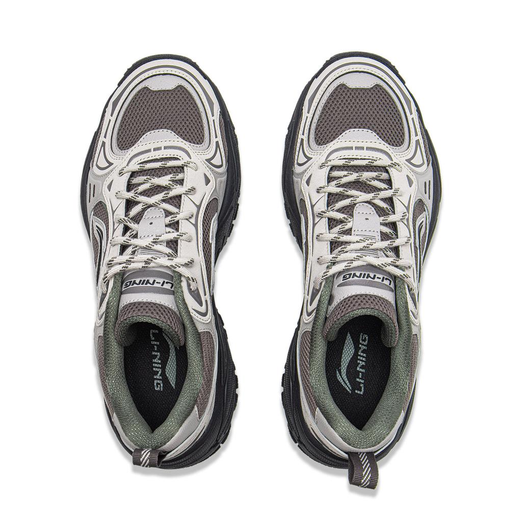 Li Ning Brown Sugar 2 Cushioning Slip Resistant Abrasion Resistant Breathable Rebound Low top Casual Shoes Men's Gray AGCV365-4