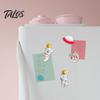 Resin Cartoon Magnets Astronaut Refrigerator Magnet, 3D Flying Saucer Fridge Office Whiteboard Accessories Space Theme Decoration for Kitchen Cabinet