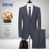 Conjunto de Terno Masculino Slim Fit de Lã para Negócios