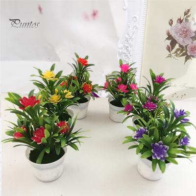 Home Decor Artificial Fake Lotus Flower Potted Plant Bonsai Wedding Party Garden