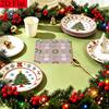 20pcs Disposable Napkins with Christmas Elements Pattern Print for Wedding,Parties,and Daily Use for Thanksgiving Fall Christmas Table Decoration