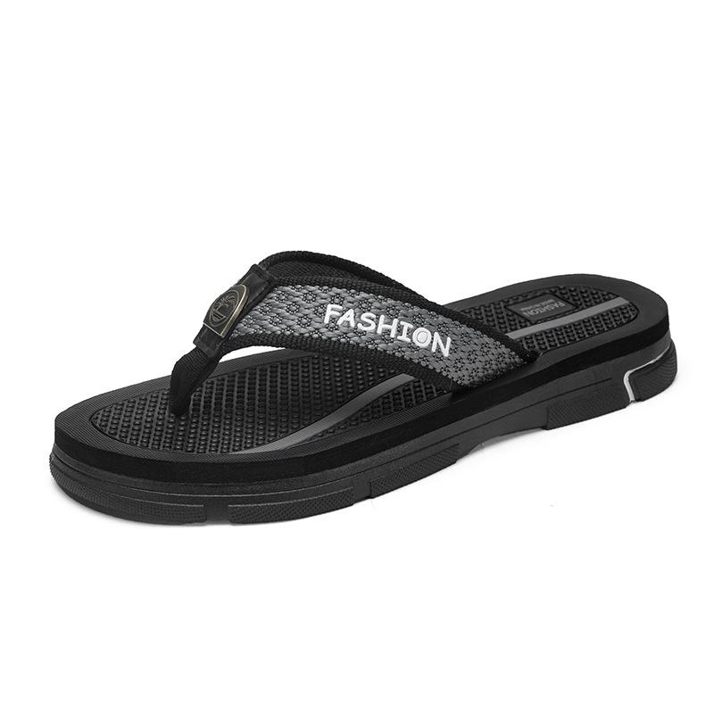 

Flip-flops men s summer trend outer wear non-slip pinch casual slippers men s outdoor wear-resistant seaside beach sandals 39
