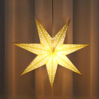 Hollow Star Paper Lampshade Lantern Decorative for Dining Room Party Hallway