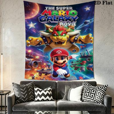 Cute Super Mario Wall Hanging Printed Fabric Blanket Decorative Tapestries for Bedroom Living Room Home Decor