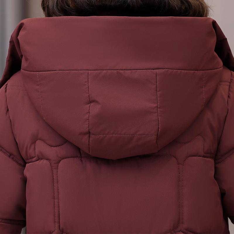 Plus Size XL-5XL Fashion Winter Woman Parkas Hooded Thick Warm Jacket Loose Middle Age Women's Coats