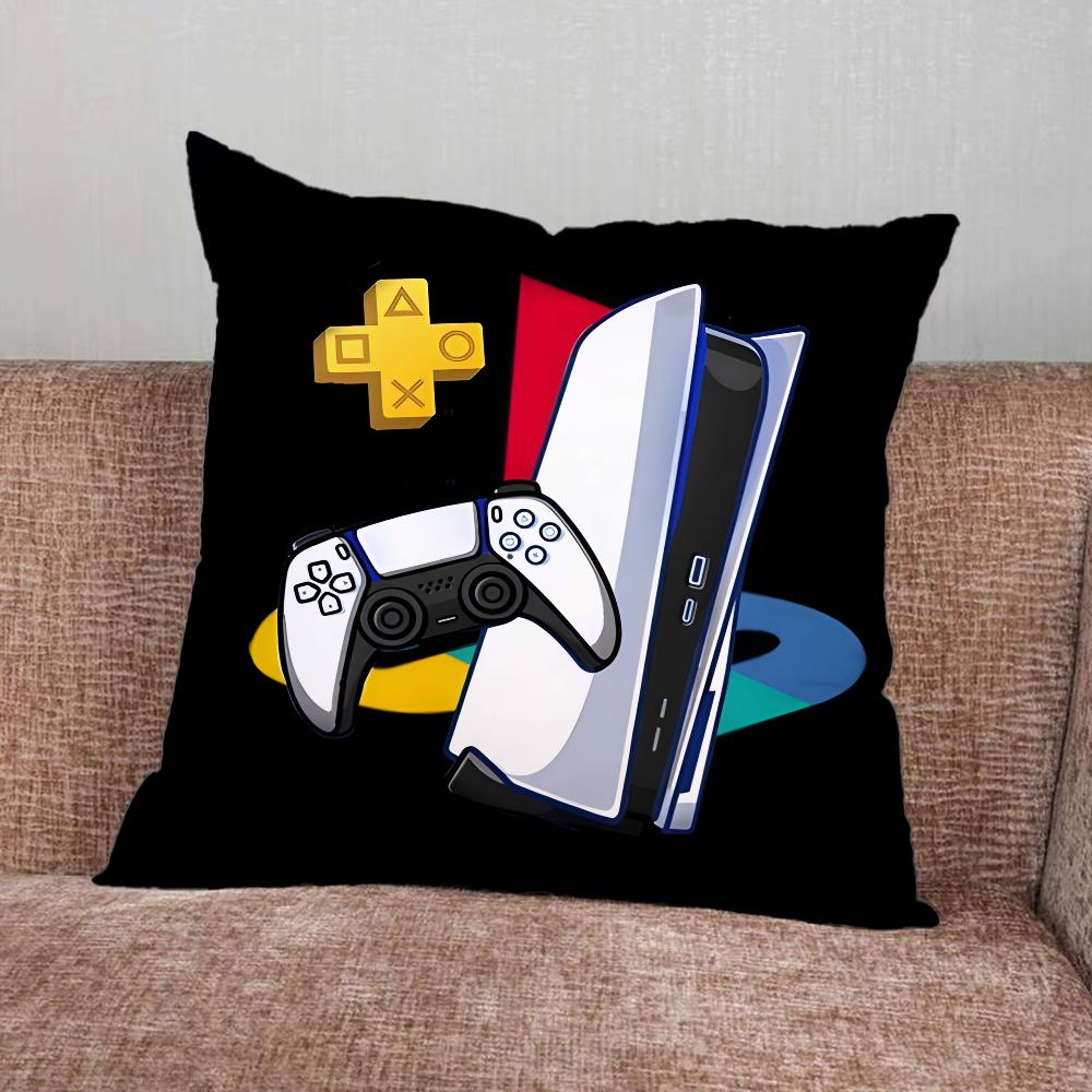 Console Gamepad Gamer Play Pillow Case For Home Bedroom Car Office Decoration Living Room Sofa Cushion Cover Suitable