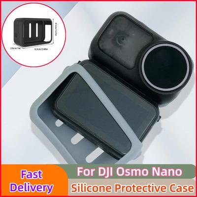 Silicone Protective Case For DJI Osmo Nano Battery Side Open Soft Protective Sleeve Anti Fall Wear-resistant Camera Accessories
