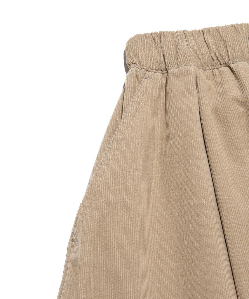 Lee Corduroy Flare Belted Skirt Beige