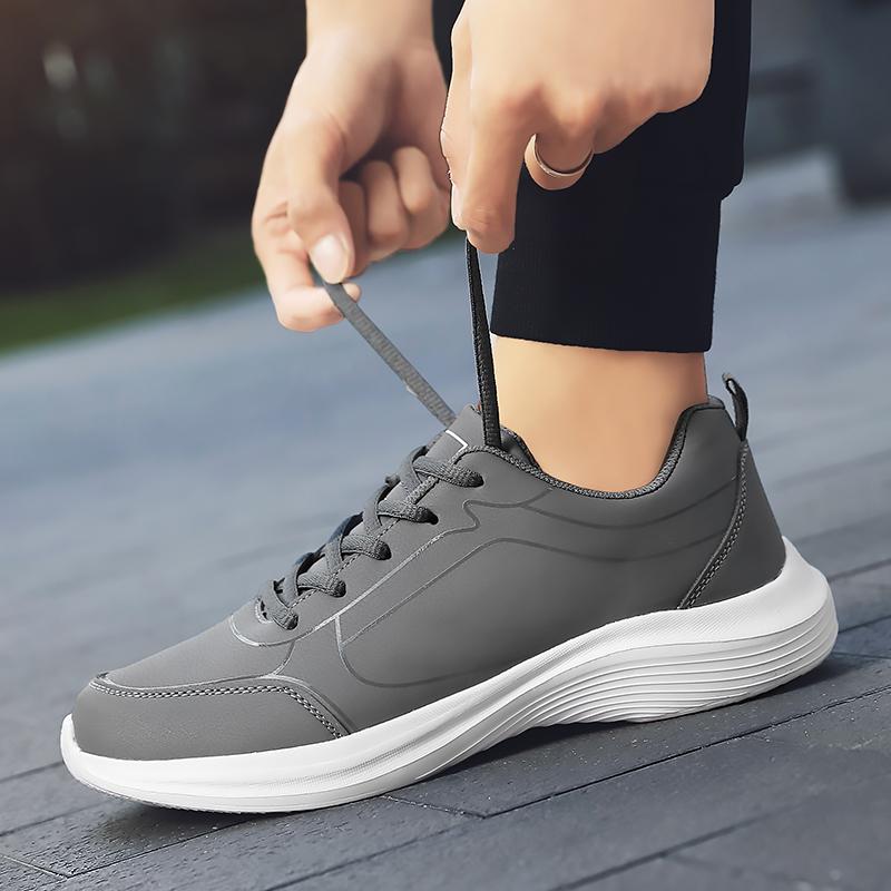 Men Sneakers Spring Fall Casual Lace Up Platform Shoes Lightweight Sports Shoes for Men Comfortable Walking Breathable
