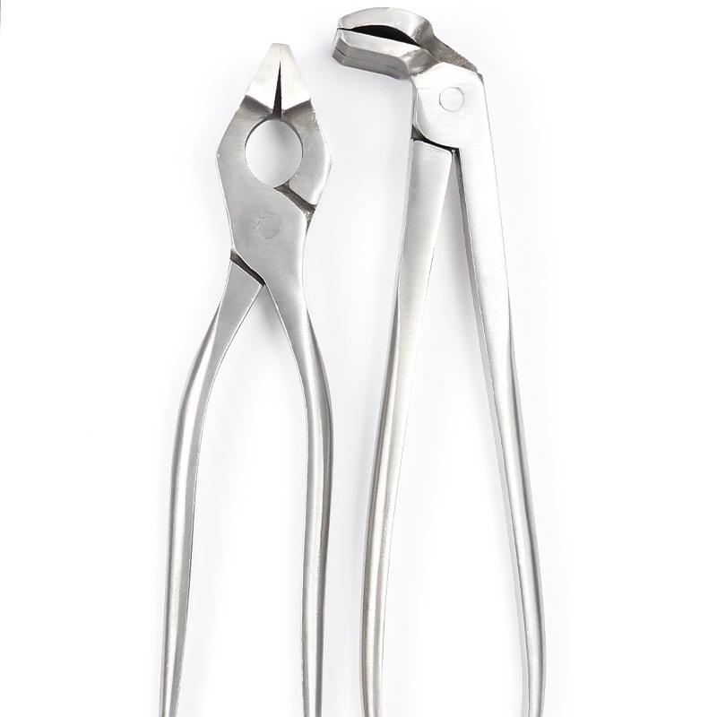 Gold Clip Flat-Nose Leather Zipper Pliers - DIY Handmade Leather Goods & Bags Tool
