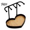 Talos Jewelry Organizer Stand, Love Partition Tray Design, Non-Slip Wear-Resistant Multi-Hanging Hanger, for Necklace Earring Bracelet