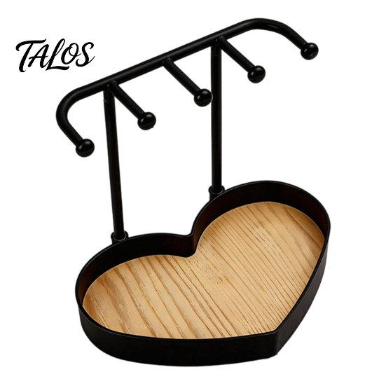 Talos Jewelry Organizer Stand, Love Partition Tray Design, Non-Slip Wear-Resistant Multi-Hanging Hanger, for Necklace Earring Bracelet